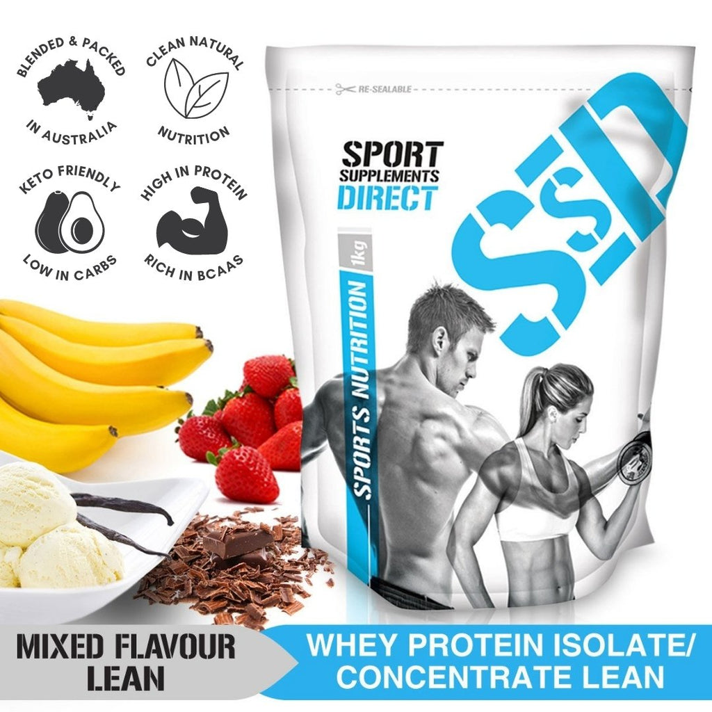 100% NATURAL - FLAVOURED LEAN WHEY WPI/WPC freeshipping - Sport Supplements Direct Pty Ltd
