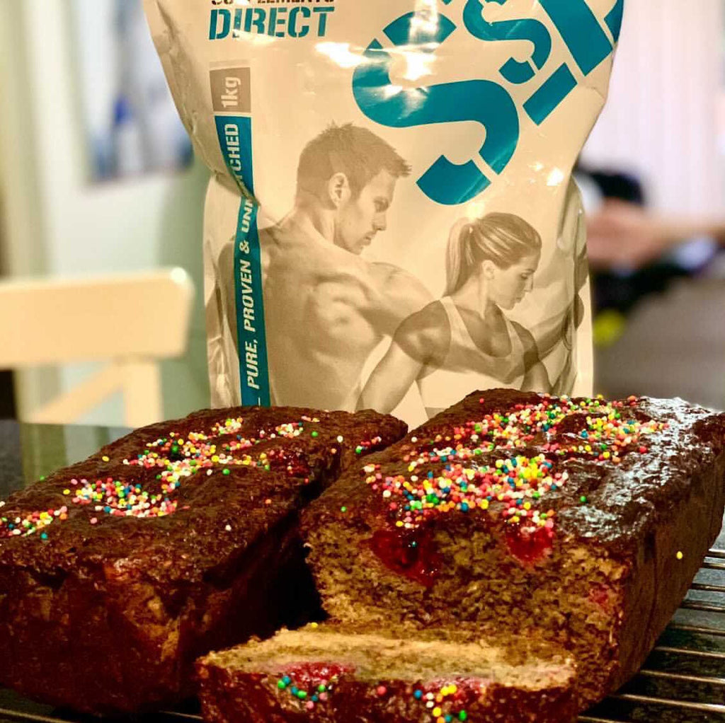 Natural Vanilla & Raspberry Banana Protein Bread