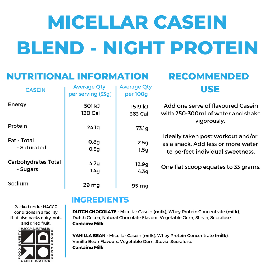 100% NATURAL MICELLAR CASEIN - NIGHT RELEASE