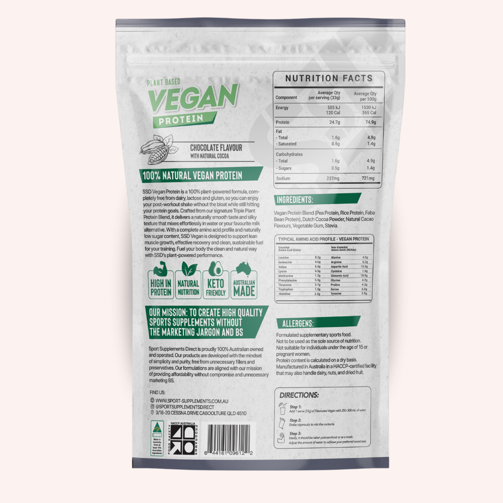 100% NATURALLY FLAVOURED VEGAN PROTEIN