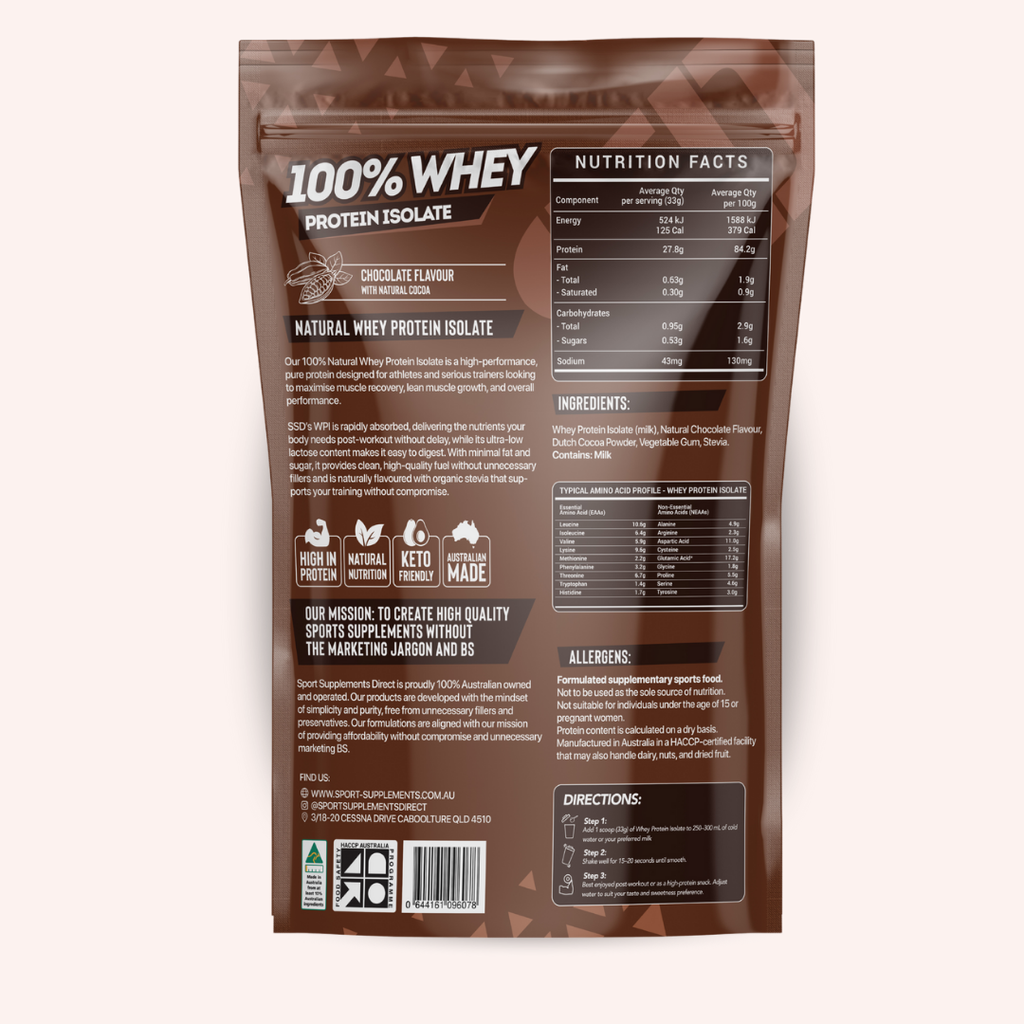 100% NATURAL WHEY PROTEIN ISOLATE