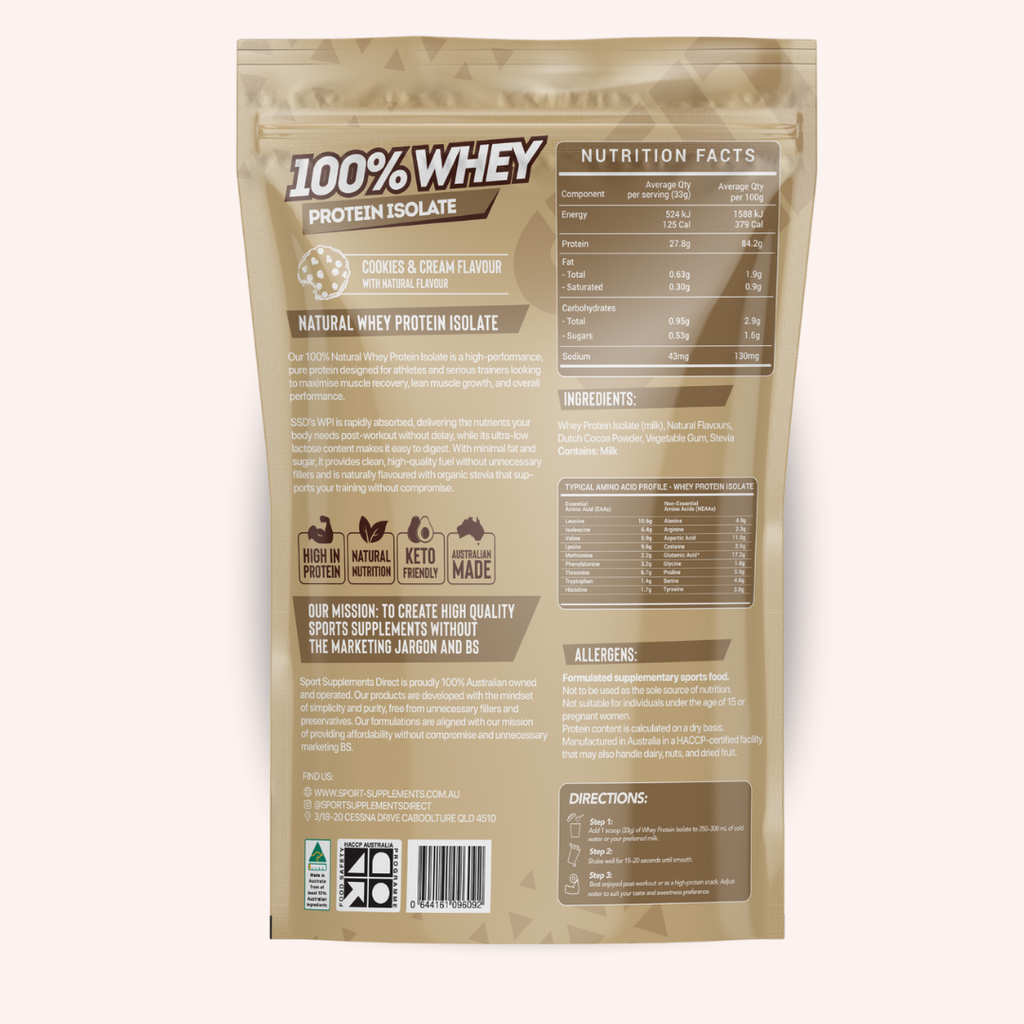 100% NATURAL WHEY PROTEIN ISOLATE