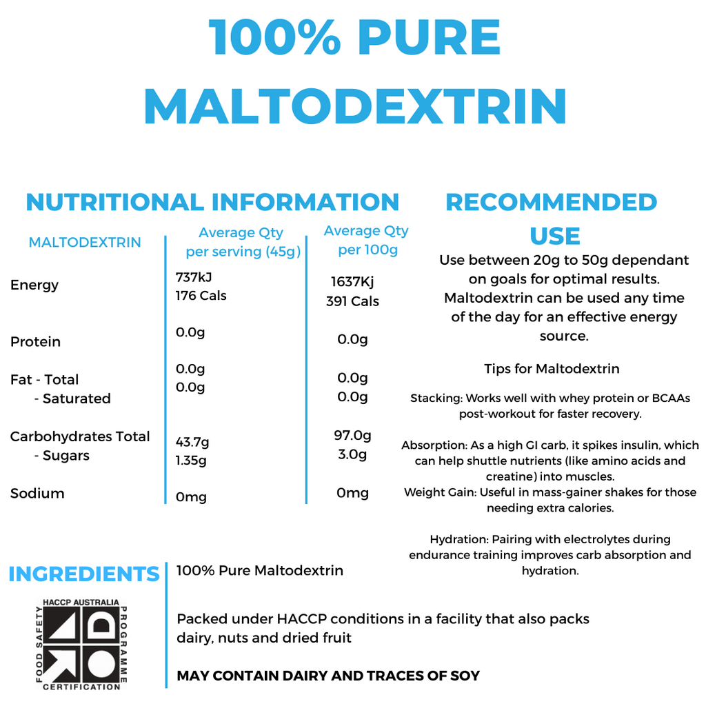 100% PURE MALTODEXTRIN