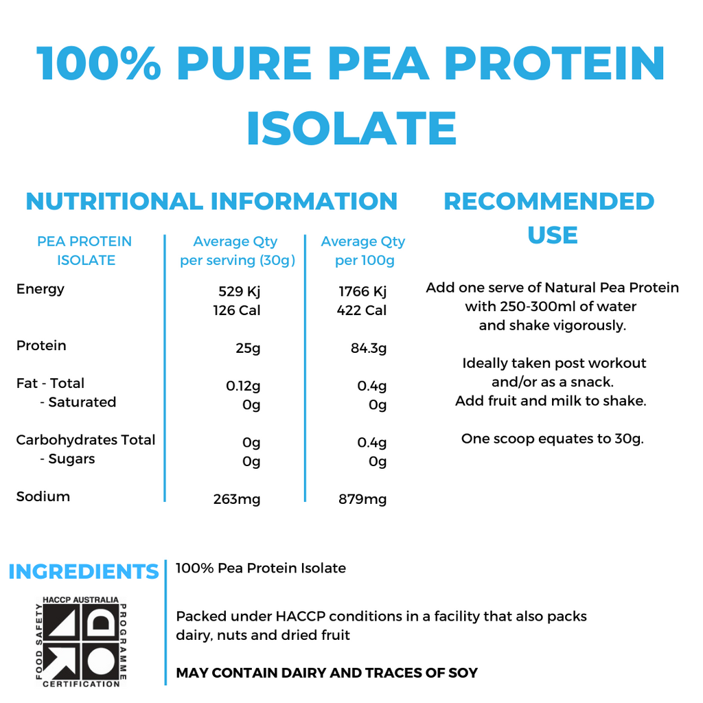 100% NATURAL PEA PROTEIN ISOLATE