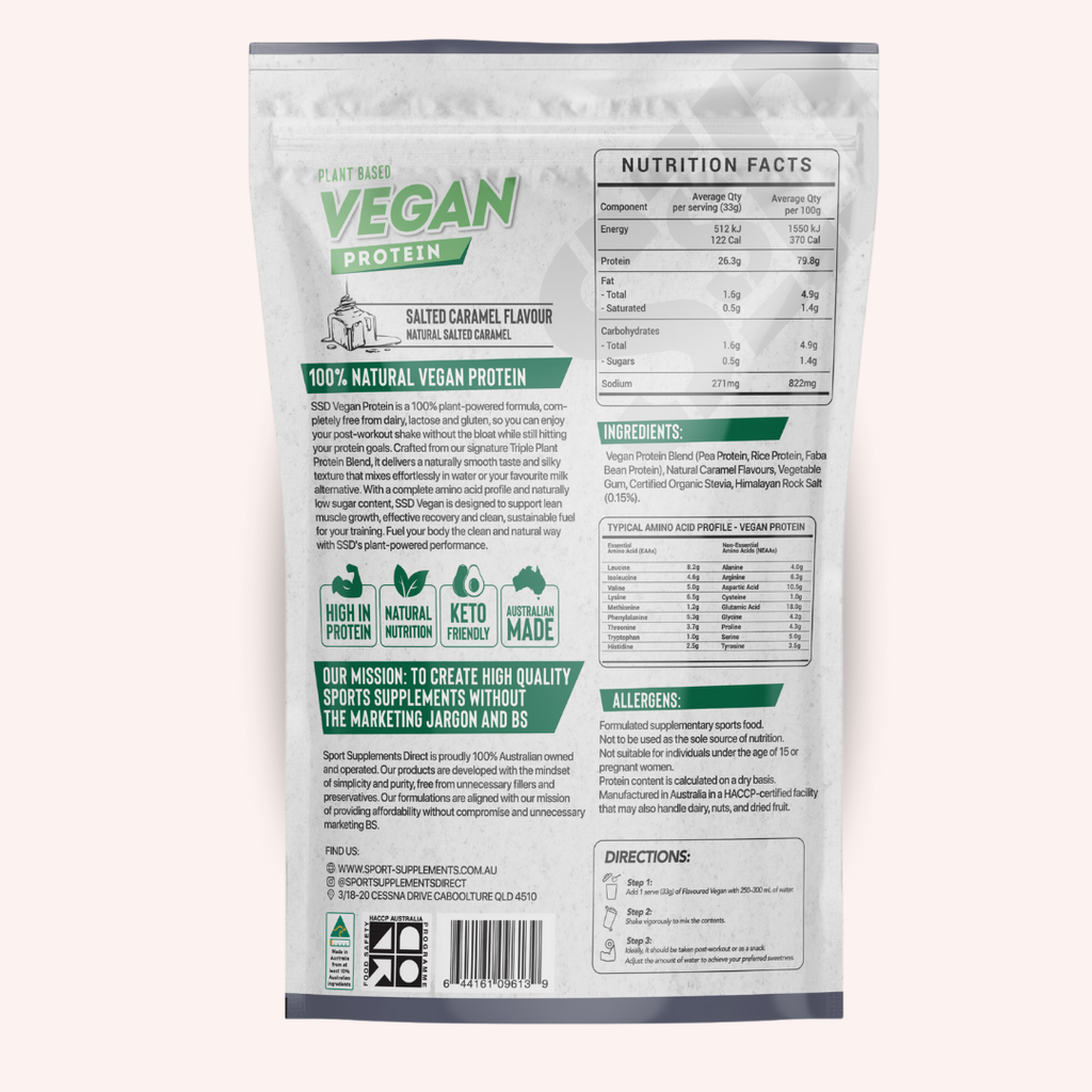 100% NATURALLY FLAVOURED VEGAN PROTEIN