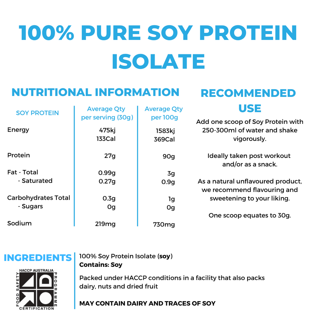 100% NATURAL SOY PROTEIN ISOLATE