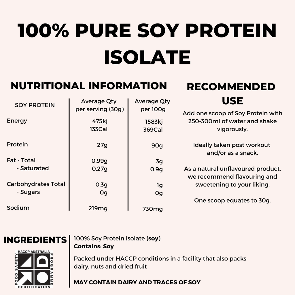 100% NATURAL SOY PROTEIN ISOLATE