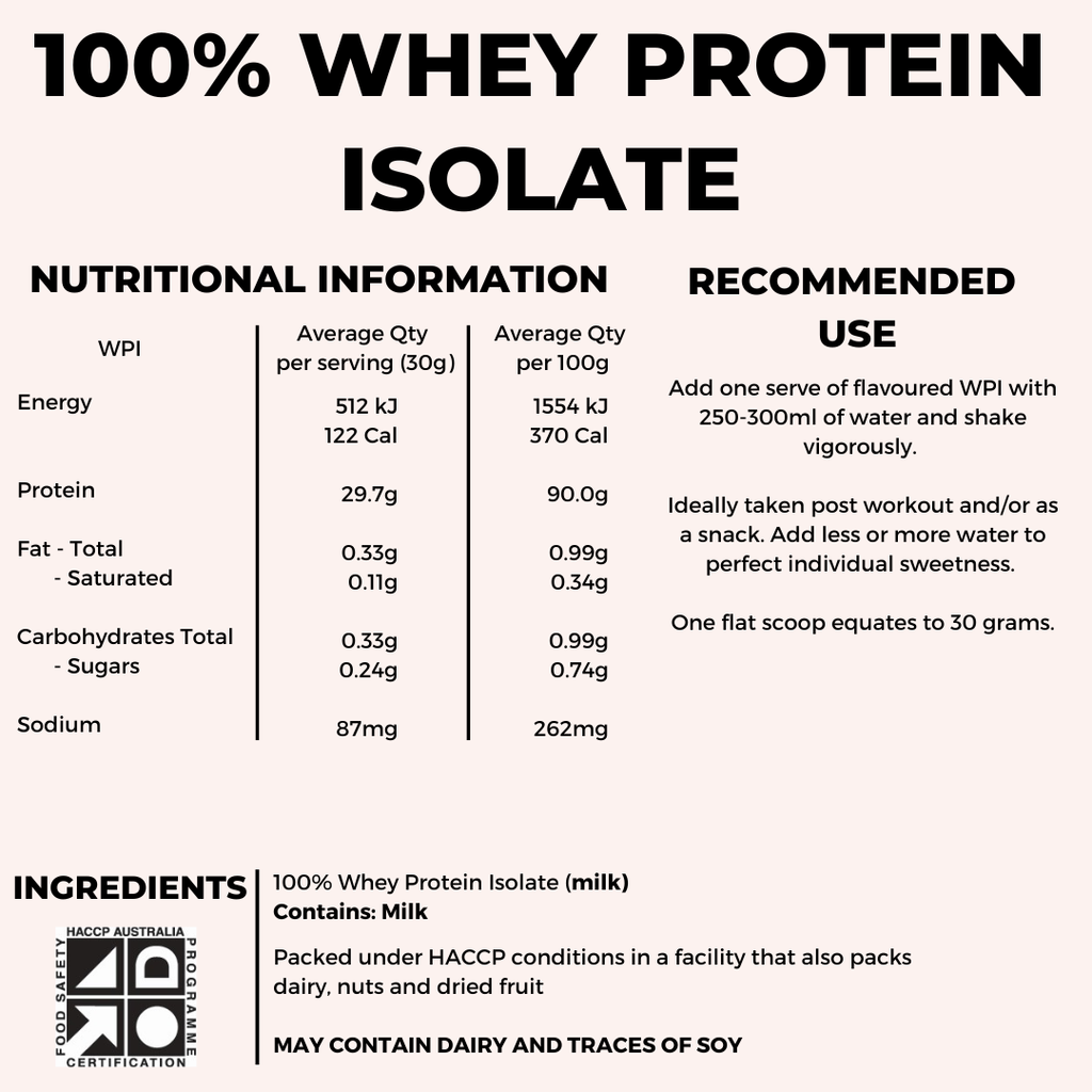 100% NATURAL WHEY PROTEIN ISOLATE
