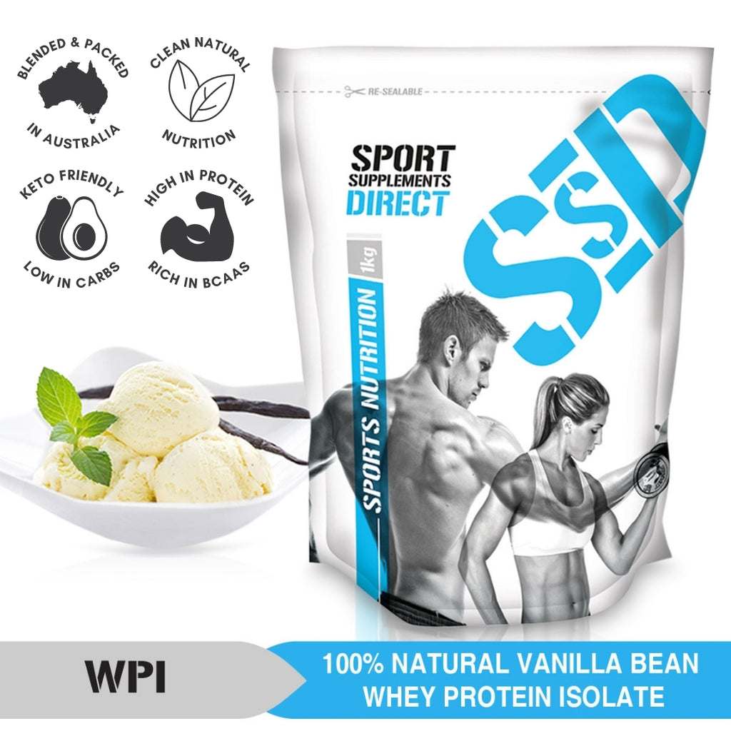 100% NATURAL WHEY PROTEIN ISOLATE - VANILLA freeshipping - Sport Supplements Direct Pty Ltd