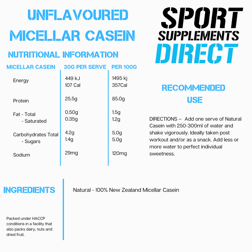 100% NATURAL MICELLAR CASEIN - NIGHT RELEASE freeshipping - Sport Supplements Direct Pty Ltd